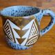 Polynesian ceramic mug Maohi pattern