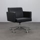 Pair of leather swivel armchairs by Poltrona Frau, Italy, 1990s