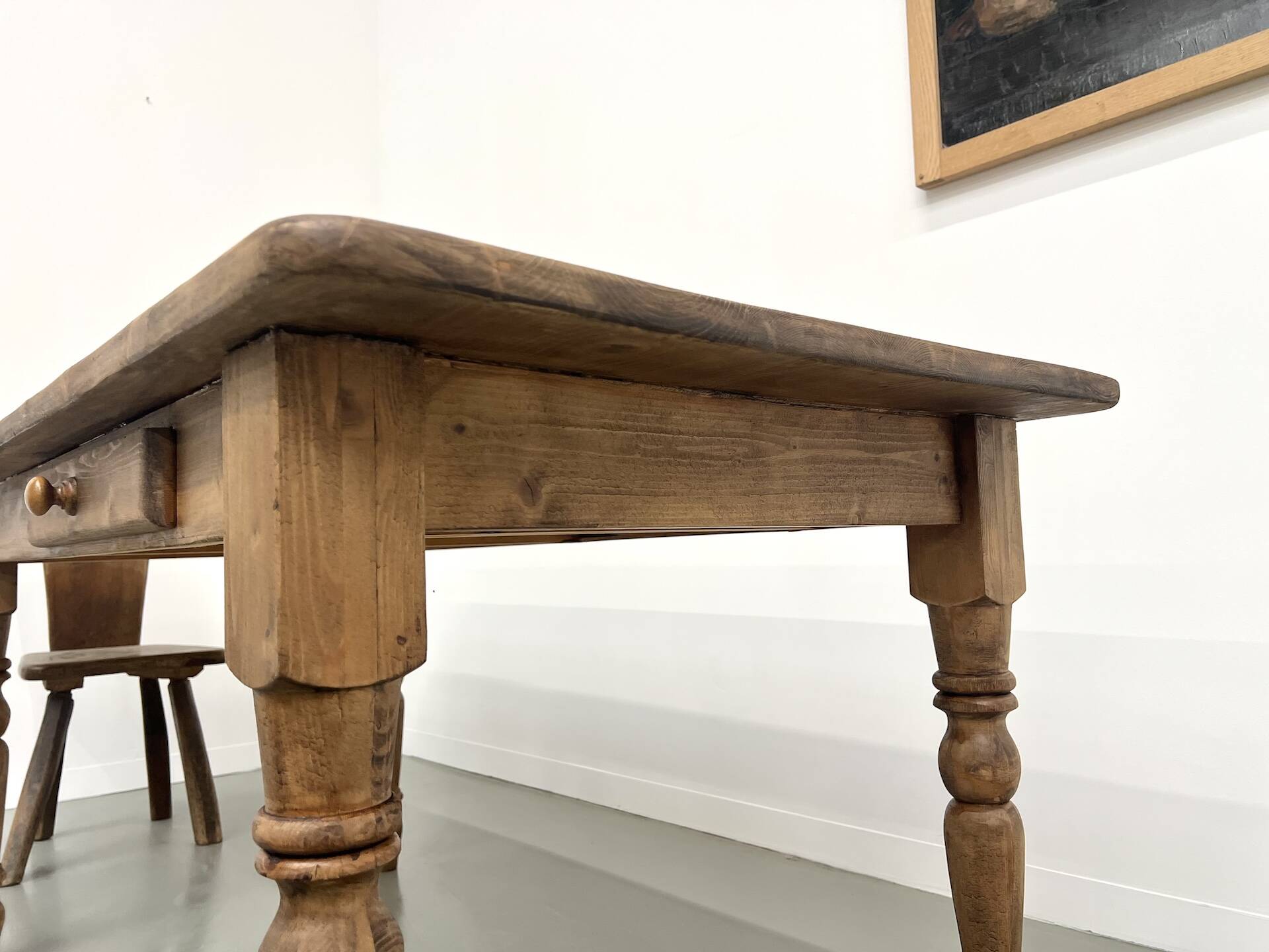 70s pine farmhouse table