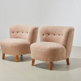 Pair of Swedish Lounge Chairs 1940s