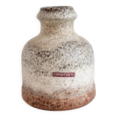 Ceramano vase with textured lava glaze