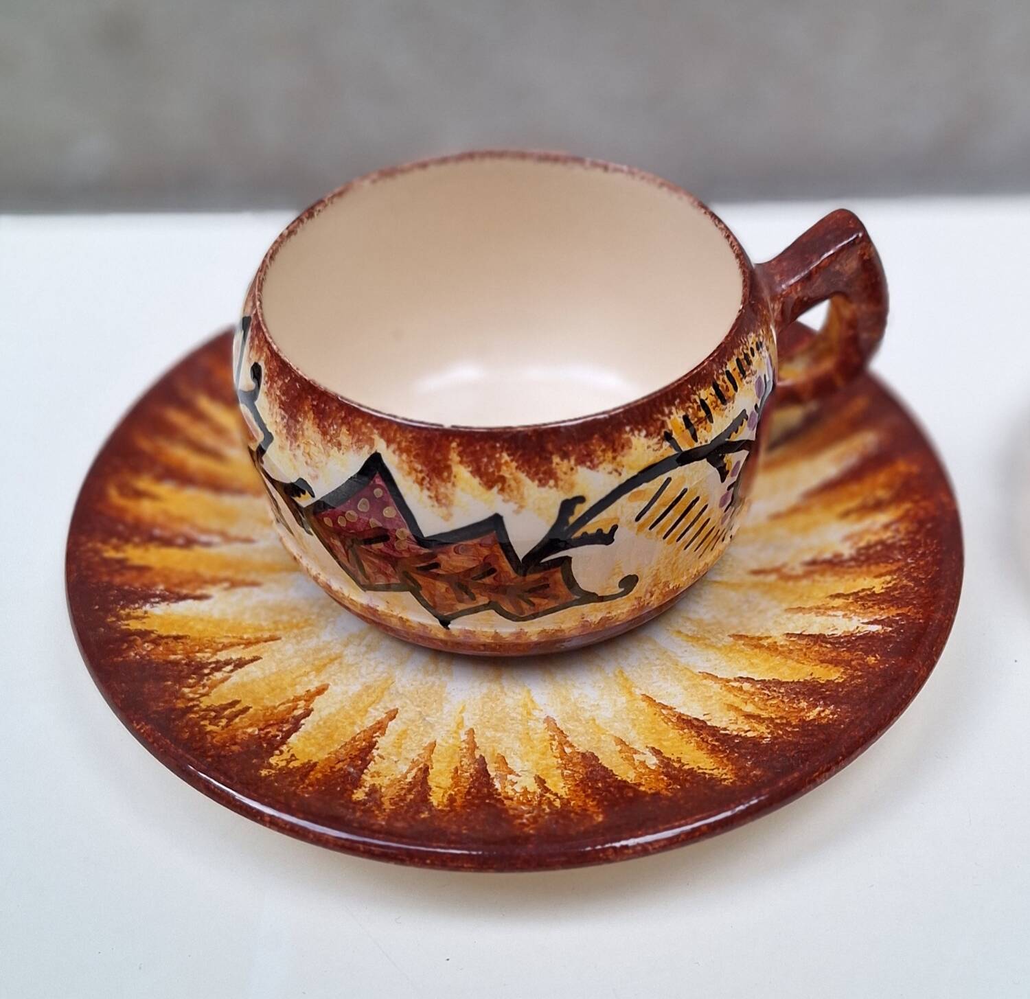 Part of a Quimper ceramic dinner service signed Paul Fouillen