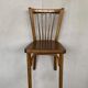 Series of 5 old baumann bistro chairs in curved wood