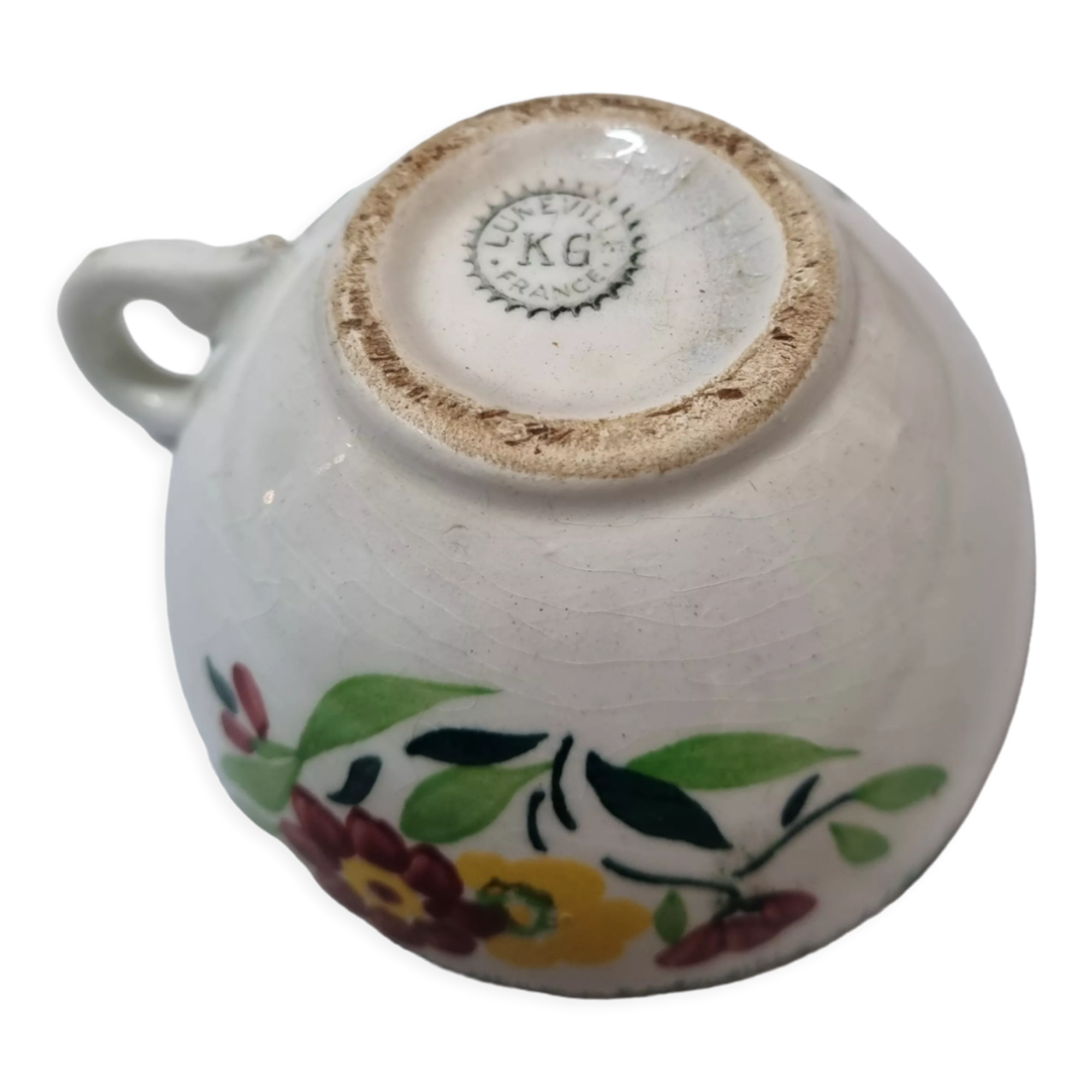 8 coffee cups Lunéville from 1940/50