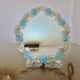 Venetian mirror made of Murano glass, for standing or hanging, 1950.