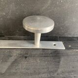 Art Deco aluminum towel rack and wall hooks, 1940