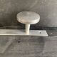 Art Deco aluminum towel rack and wall hooks, 1940