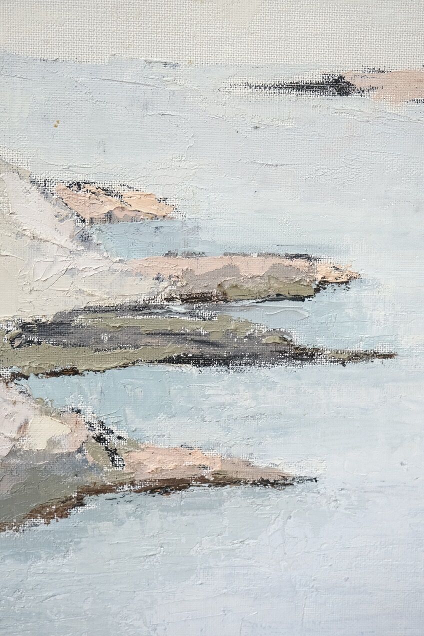 Erik Ström, Swedish Impressionist Painting, Oil on Canvas, Framed, 1962.