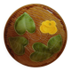 Rare large Majolica plate Nénuphar – Sarreguemines Vintage