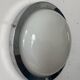 Applique vintage moderniste Perzel, chrome et verre holophane, France 1930