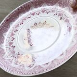 Sarreguemines earthenware plate, "Wagram" motif