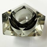 Faceted Murano glass ashtray/empty pocket by Flavio Poli for Segu