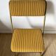 Lafuma folding chairs in velvet and gold metal