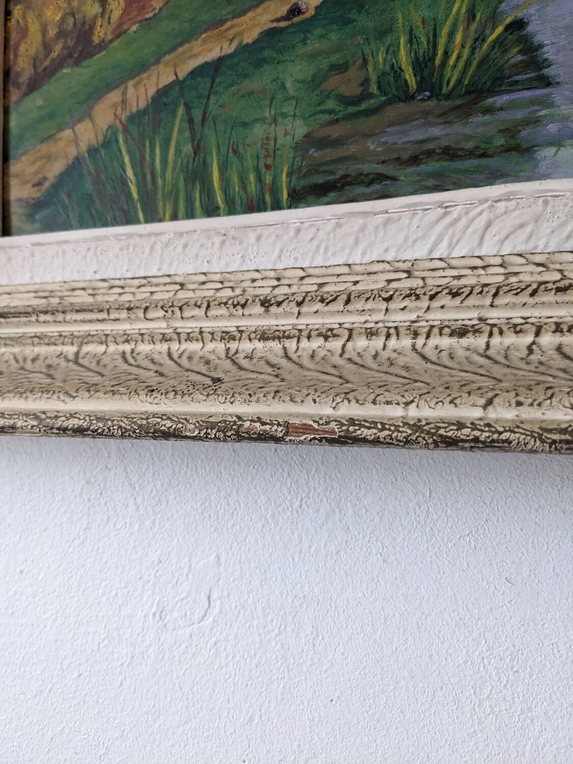 G Paul (20th century school) House by the river Oil on canvas Signed lower right Framed
Painting signed G Paul mill lake characters and trees
Very good condition 
Dimensions of the painting 50 cm x 35 cm 
Dimensions of the wooden frame with slight wear 64 cm * 49 cm (Depth about 6 cm)