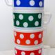 Lot de 4 tasses à café à pois Arcopal