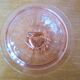 Set of 8 pink flared glasses and carafe