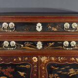 Chinese Cabinet in Lacquered Wood and Painted Wood – Early 20th Century