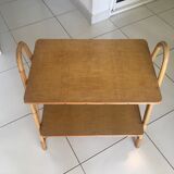 Rattan side table