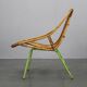 Rare pair of Alan Fuchs for ULUV rattan lounge chairs, Czechoslovakia, 1960s