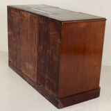 Bureau Victorian oak and leather