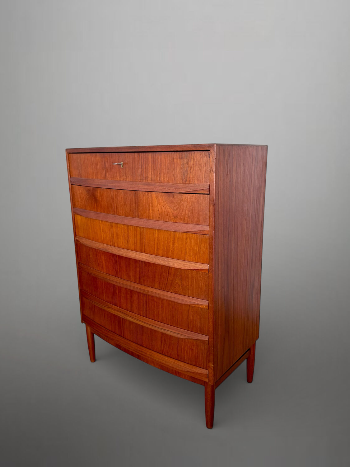Scandinavian mid-century teak chest of drawers