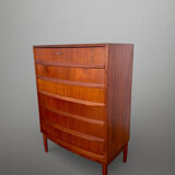 Scandinavian mid-century teak chest of drawers