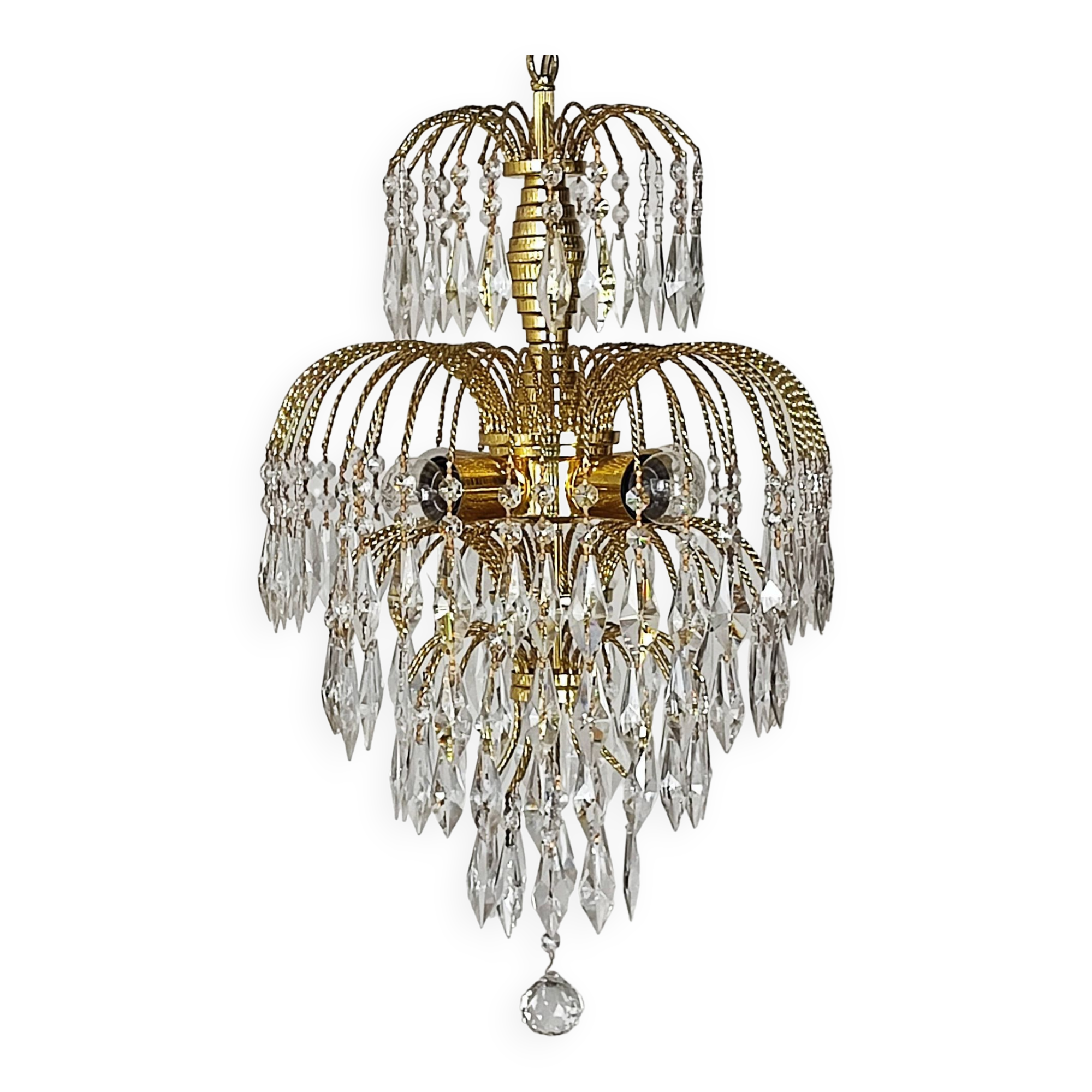 “Cascade” tassel chandelier