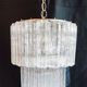 Chandelier Tube Tronchi in Murano Glass by Paolo Venini, 1970