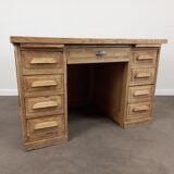 Desk with oak drawers