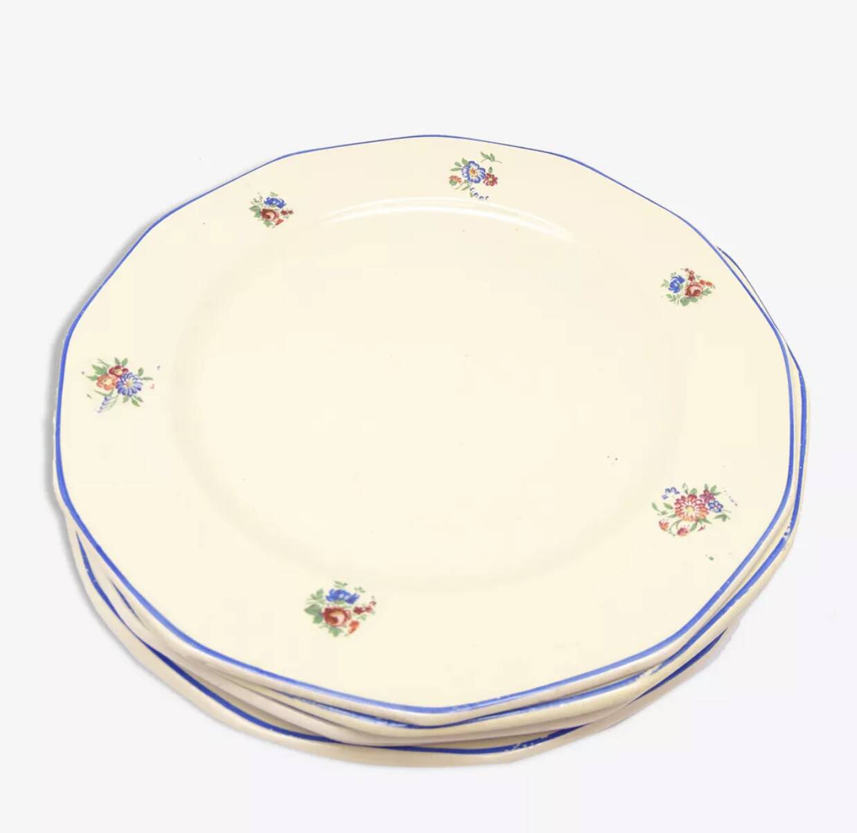 Set of 6 Badonviller dessert plates
