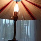 Wrought iron lamp with armillary sphere decorations