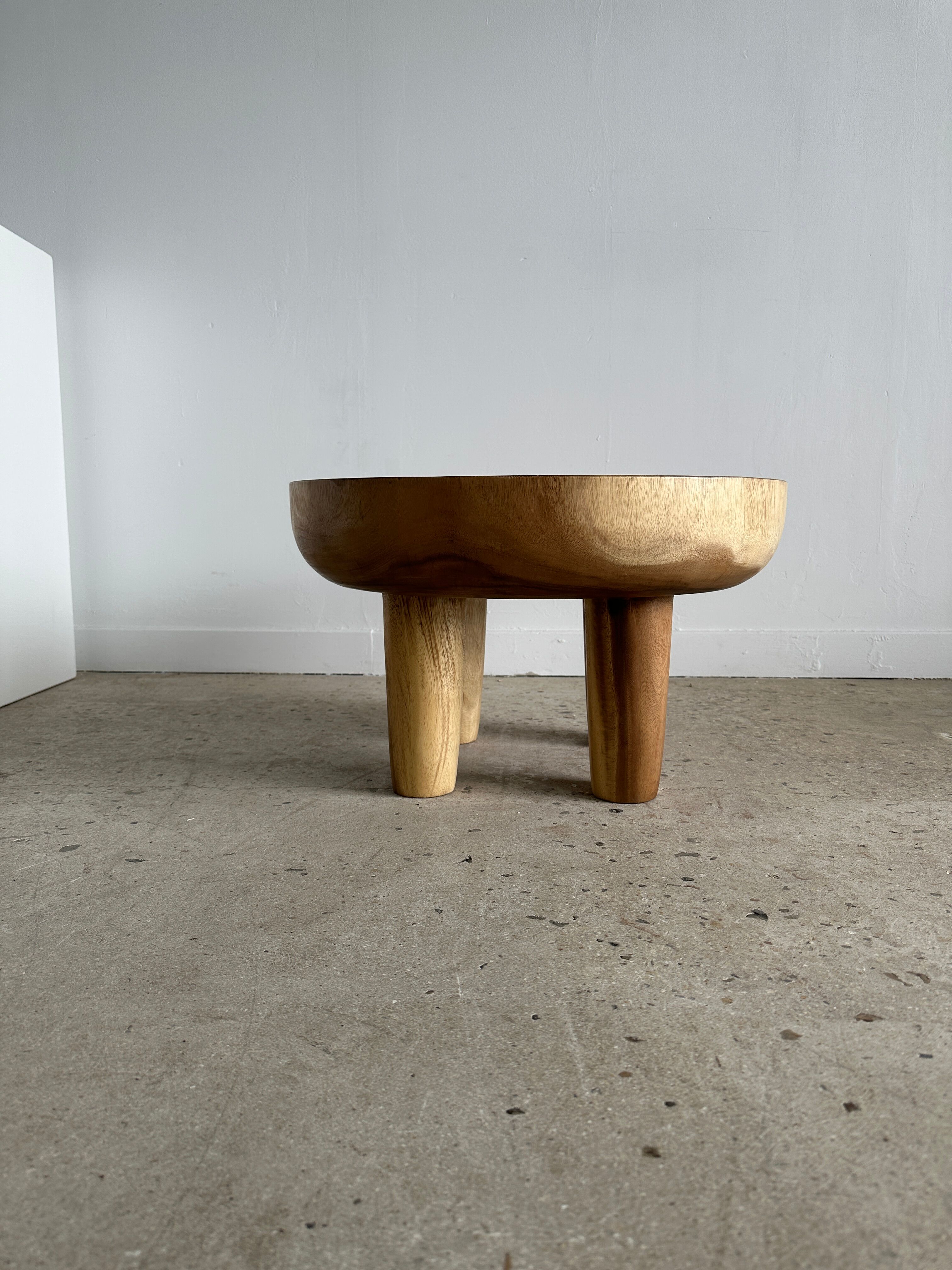 Coffee table, quadripod suar coffee table