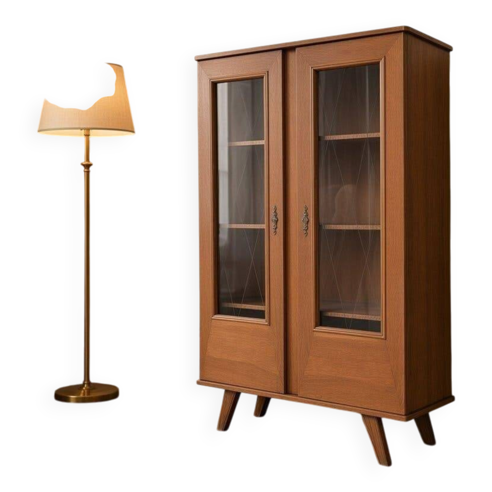 Vintage wooden display cabinet/shelf/wardrobe