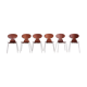 6 ant chairs by Arne Jacobsen for Fritz Hansen