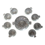 Art Deco glass dessert service