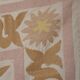 Hand knotted rug, vintage turkish rug 124x124 cm