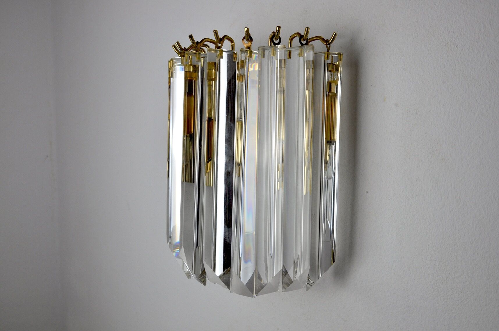 Venini wall lamp, murano glass, Italy, 1970