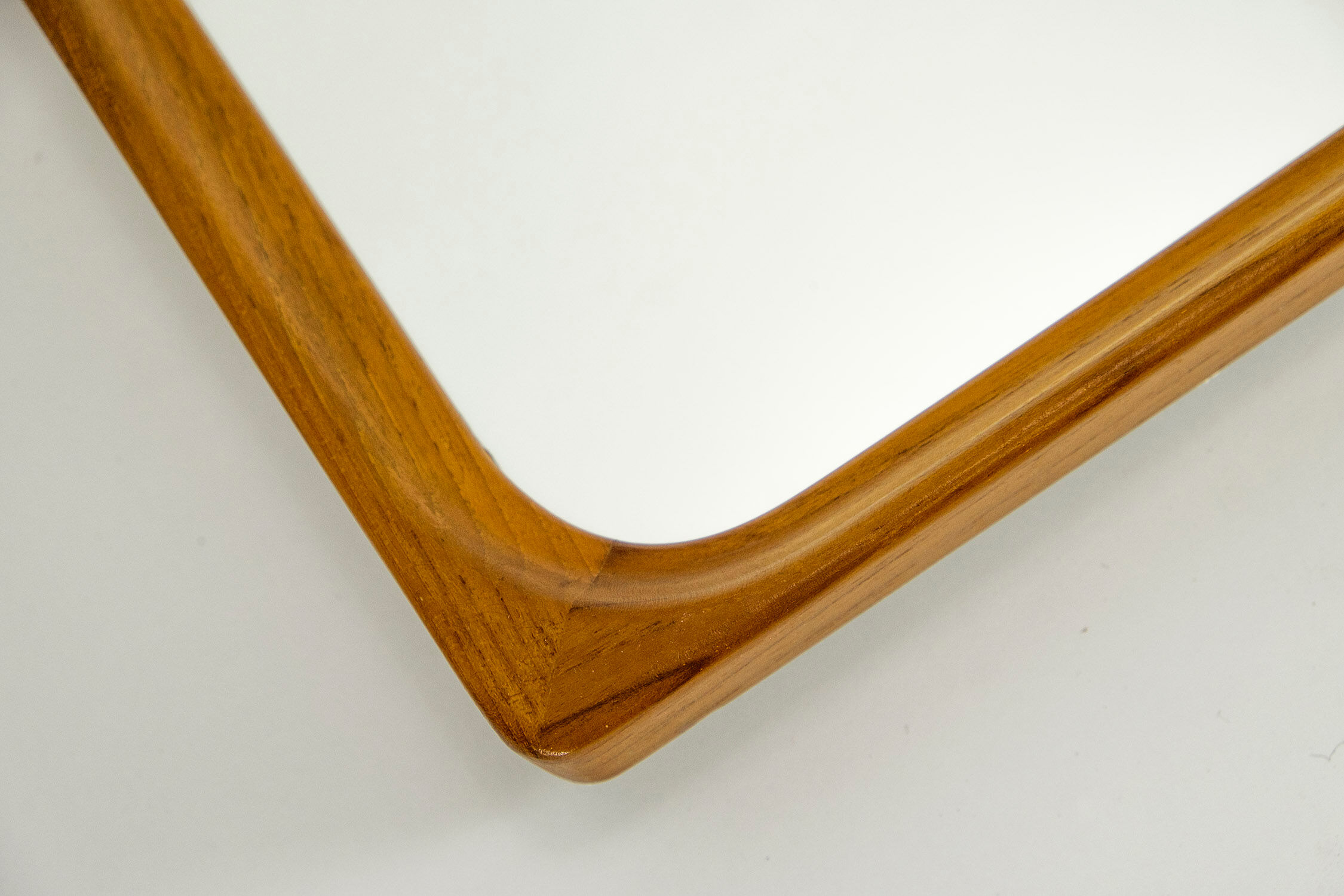 Teak mirror from Glasmäster Markaryd, 1960s - 105x45cm