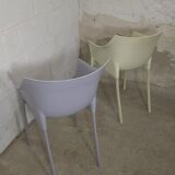 Paire de chaises petits fauteuil Kartell Dr. No Philippe Stark