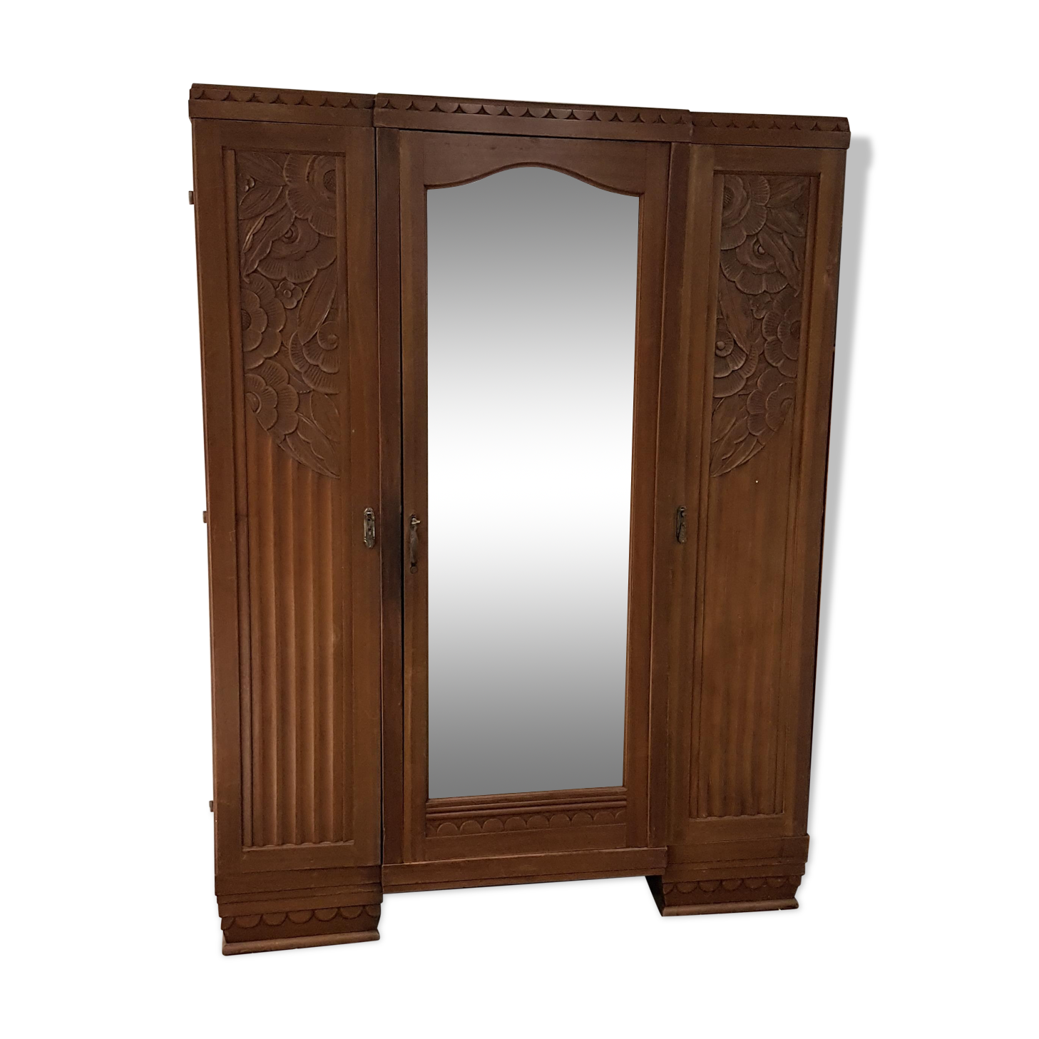 Old wardrobe with mirror