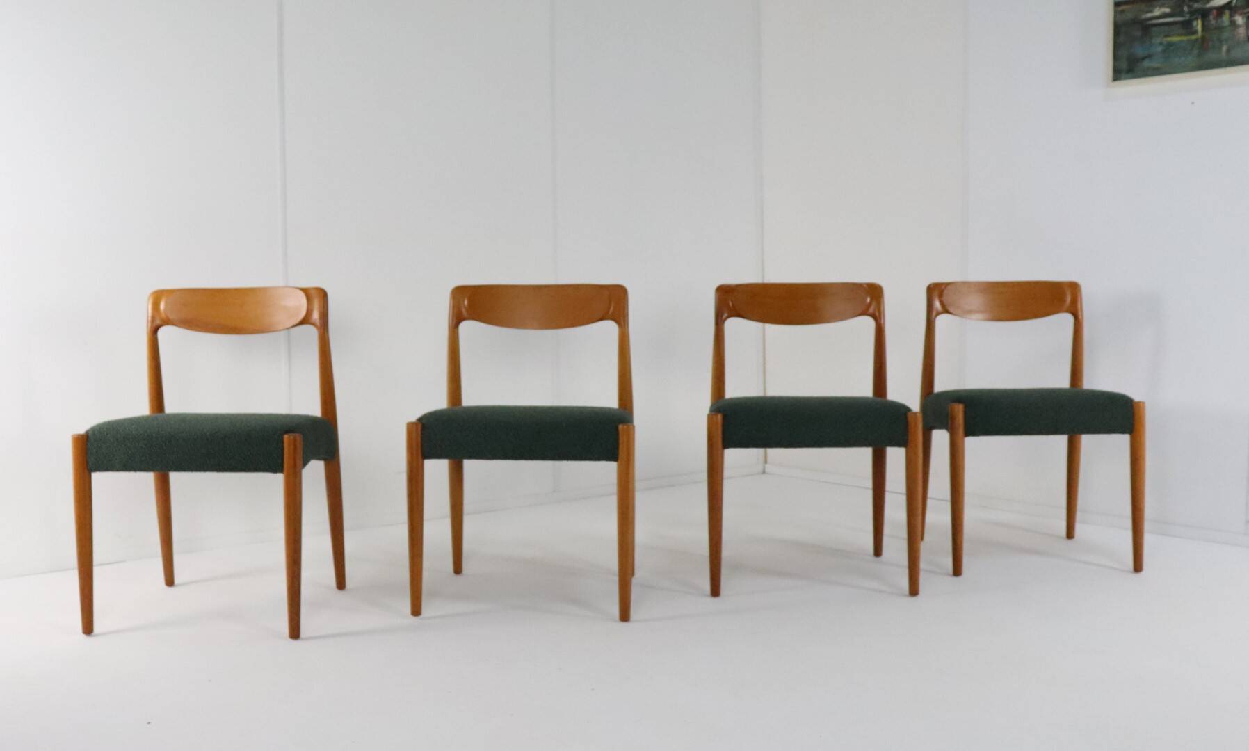 Set of 4 Danish Chairs 'Bjerremose'