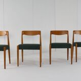 Set of 4 Danish Chairs 'Bjerremose'