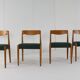 Set of 4 Danish Chairs 'Bjerremose'