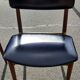 4 Scandinavian chairs in teak and black leatherette by Sven Chrobat Sax