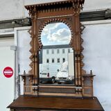 Workshop of Giuseppe Parvis - Large console and its mirror Egypt around 1880