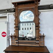 Console et son miroir égypte vers 1880 Atelier De Giuseppe Parvis