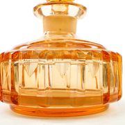 Carafe art déco, cristal orange, Pologne, années 1930