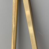 Art-deco wall-mounted coat rack in brass