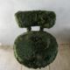 Chair and tripod stool "moumoute" by Pelfran, around 1970.