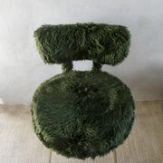 Chaise et tabouret tripode "moumoute" marque Pelfran, vers 1970
